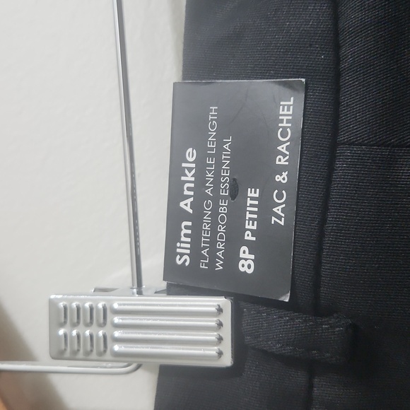 Zac & Rachel Petite Slim Ankle Black Pant NWT 8P - Picture 10 of 14